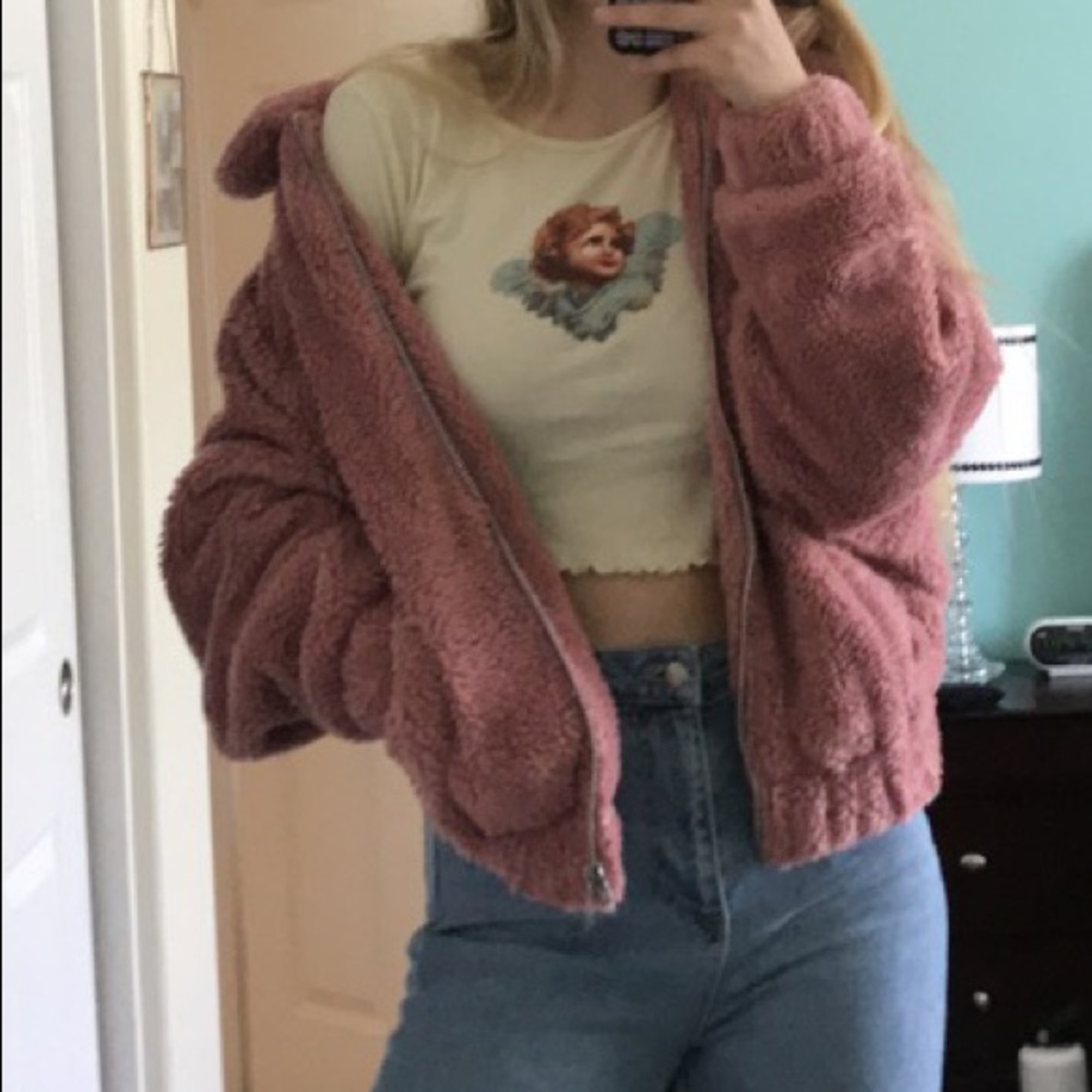 BDG Oversized Fuzzy Jacket